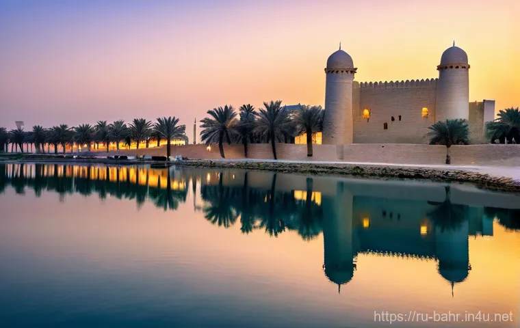 바레인 왕실의 역사 - **Prompt:** A vibrant, contemporary image capturing the dynamic blend of tradition and modernity in ...